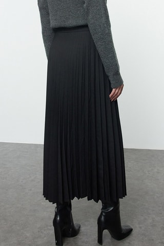 Falda plisada - Negro