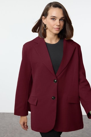 Blazer oversize - Burdeos