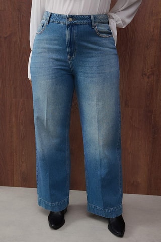 Vaquero recto - Azul