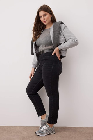 Vaquero skinny fit de tiro alto - Antracita