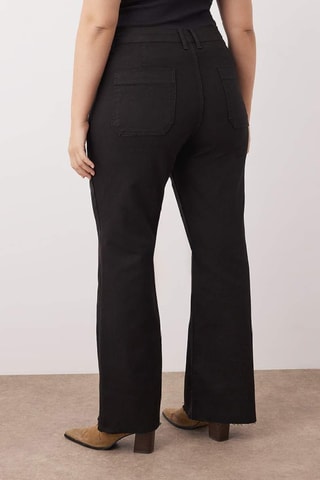 Vaquero recto de tiro alto - Negro