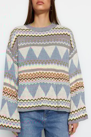 Jersey - Gris y azul