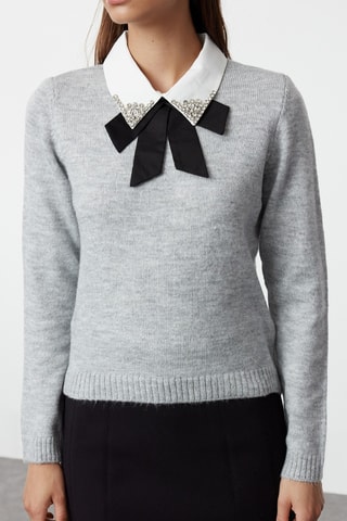 Jersey - Gris claro jaspeado