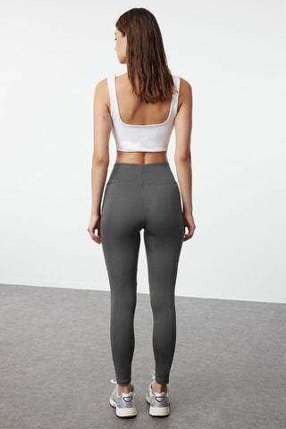 Leggings de tiro alto - Gris oscuro