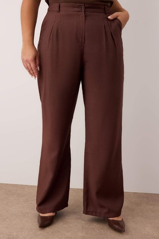 Pantalón wide leg - Marrón