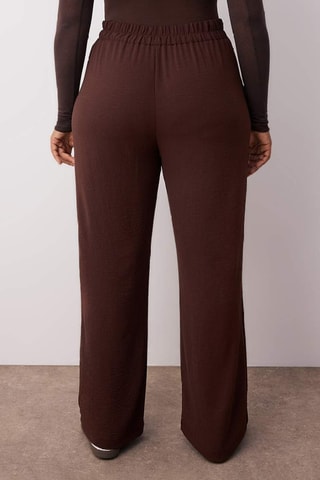 Pantalón wide leg - Marrón