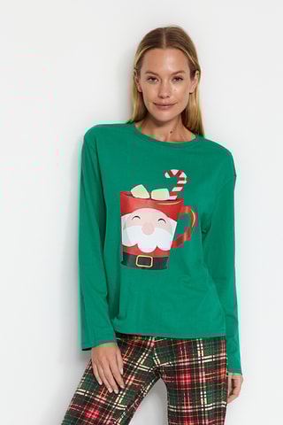 Pijama - Verde y negro