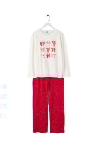 Pijama - Blanco y rojo