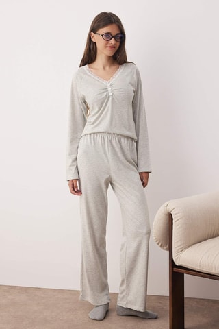 Pijama - Gris claro jaspeado