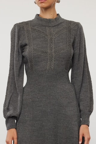 Vestido jersey - Gris