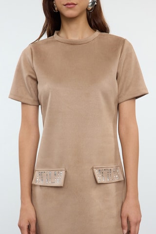 Vestido recto - Topo