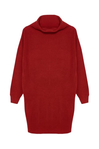 Vestido jersey - Rojizo