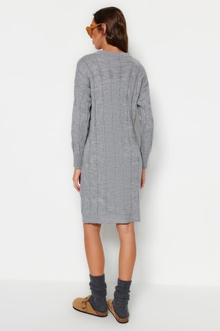 Vestido jersey - Gris