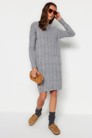 Vestido jersey - Gris