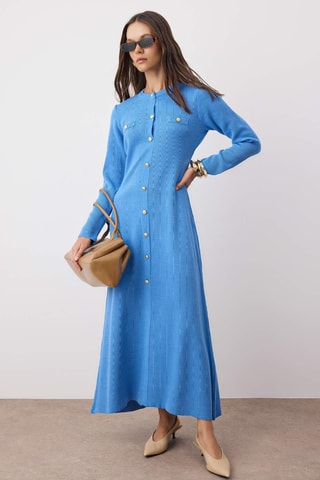 Vestido largo - Azul claro