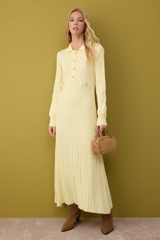 Vestido jersey - Amarillo