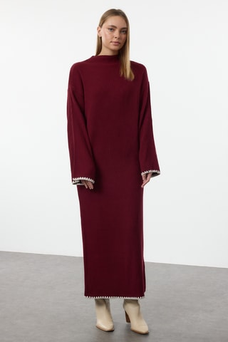 Vestido jersey - Burdeos