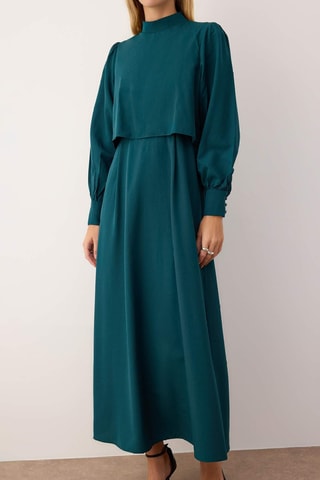 Vestido largo - Verde esmeralda