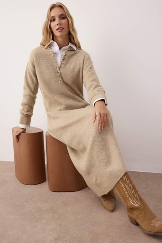 Vestido jersey - Topo