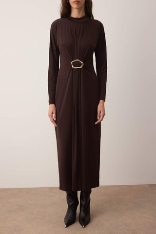 Vestido largo - Marrón