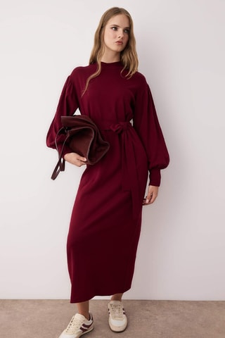 Vestido jersey - Burdeos