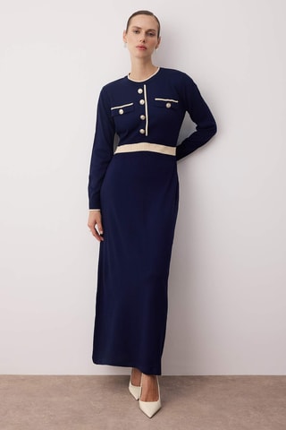 Vestido largo - Azul marino