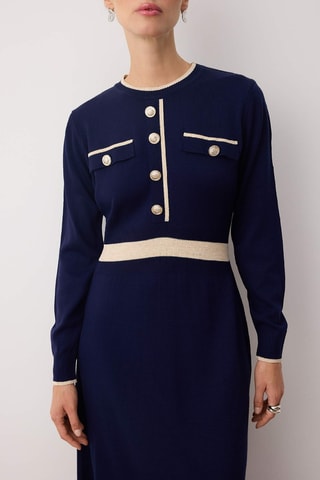 Vestido largo - Azul marino