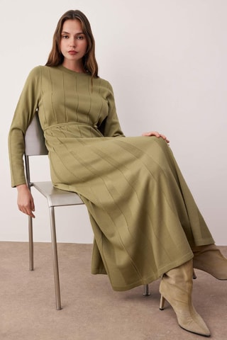 Vestido largo - Caqui