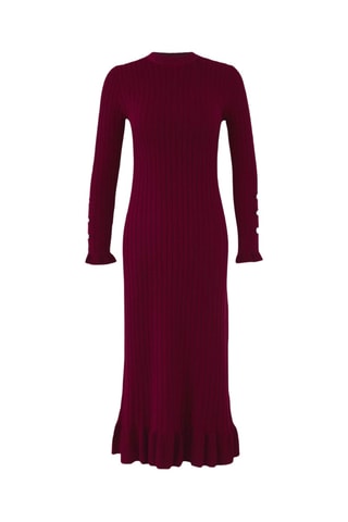 Vestido jersey - Burdeos