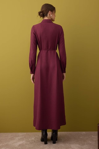 Vestido camisero - Burdeos