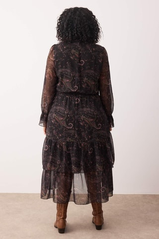 Vestido avolantado - Negro