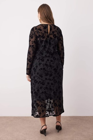 Vestido recto - Negro