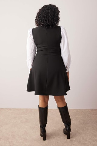 Vestido evasé - Negro