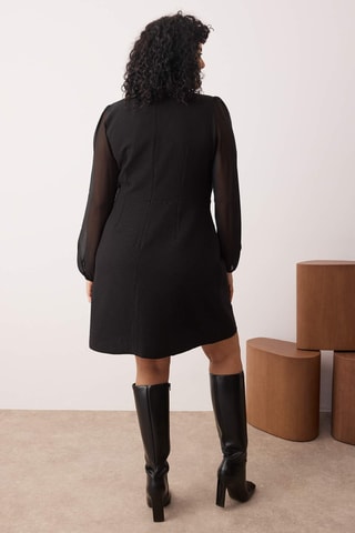 Vestido recto - Negro