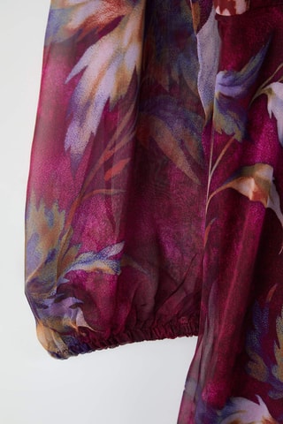 Vestido evasé - Burdeos