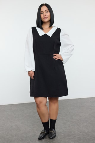 Vestido recto - Negro
