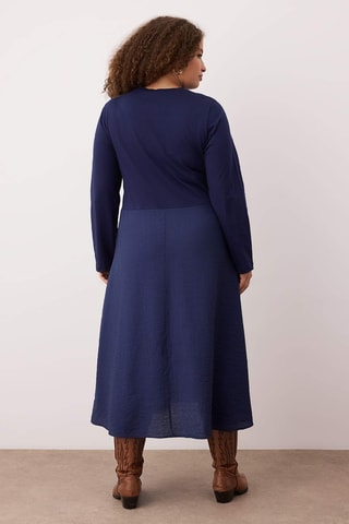 Vestido midi - Azul marino