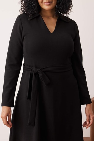 Vestido evasé - Negro
