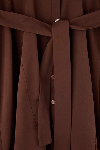 Vestido camisero - Marrón