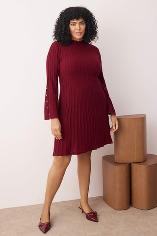 Vestido jersey - Burdeos