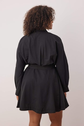 Vestido camisero - Negro