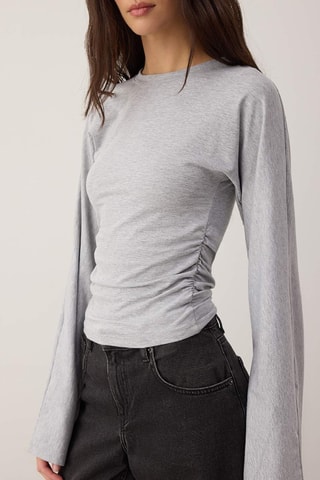 Blusa regular fit - Gris