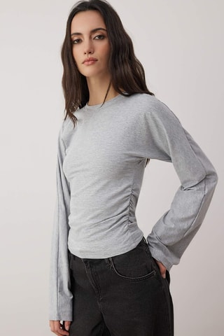 Blusa regular fit - Gris