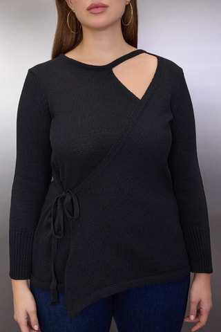 Blusa cruzada - Negro