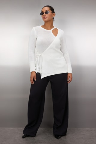 Blusa cruzada - Crudo