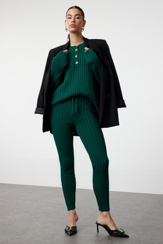 Jersey y pantalón - Verde oscuro