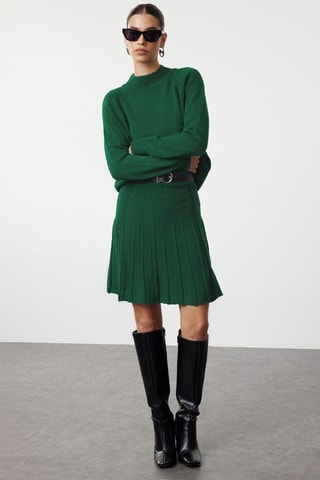 Jersey y falda - Verde oscuro y verde