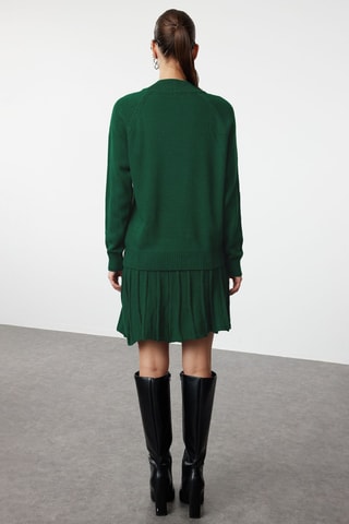 Jersey y falda - Verde oscuro y verde