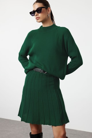 Jersey y falda - Verde oscuro y verde