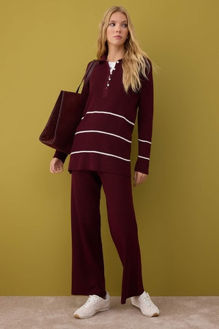 Jersey y pantalón - Burdeos